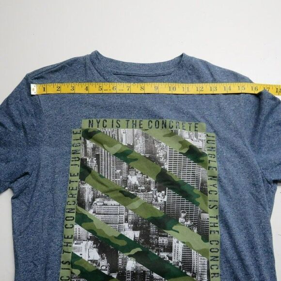 Aeropostale NYC New York City T-Shirt Men's Size Small Blue Short Sleeve - Picture 5 of 8